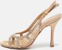 Sergio Rossi Pre-owned Satin sandals Beige Dames - Thumbnail 2