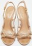 Sergio Rossi Pre-owned Satin sandals Beige Dames - Thumbnail 3