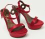 Sergio Rossi Pre-owned Satin sandals Red Dames - Thumbnail 4