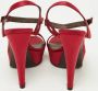 Sergio Rossi Pre-owned Satin sandals Red Dames - Thumbnail 5