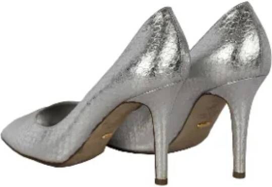 Sergio Rossi Pre-owned Silver heels Gray Dames