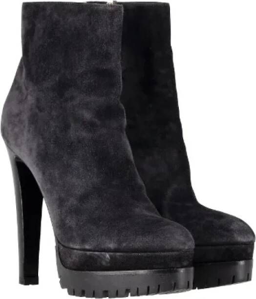 Sergio Rossi Pre-owned Suede boots Black Dames