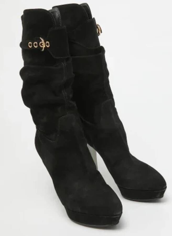 Sergio Rossi Pre-owned Suede boots Black Dames