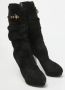 Sergio Rossi Pre-owned Suede boots Black Dames - Thumbnail 4