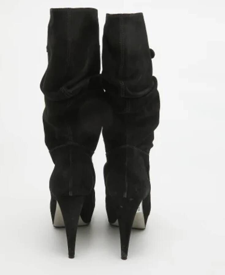 Sergio Rossi Pre-owned Suede boots Black Dames