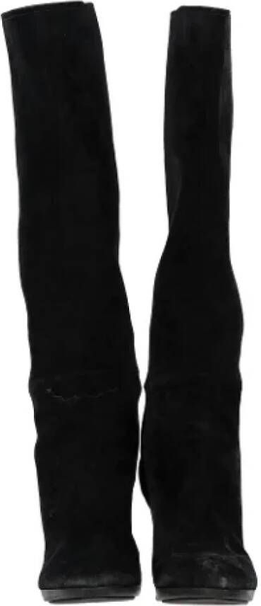 Sergio Rossi Pre-owned Suede boots Black Dames