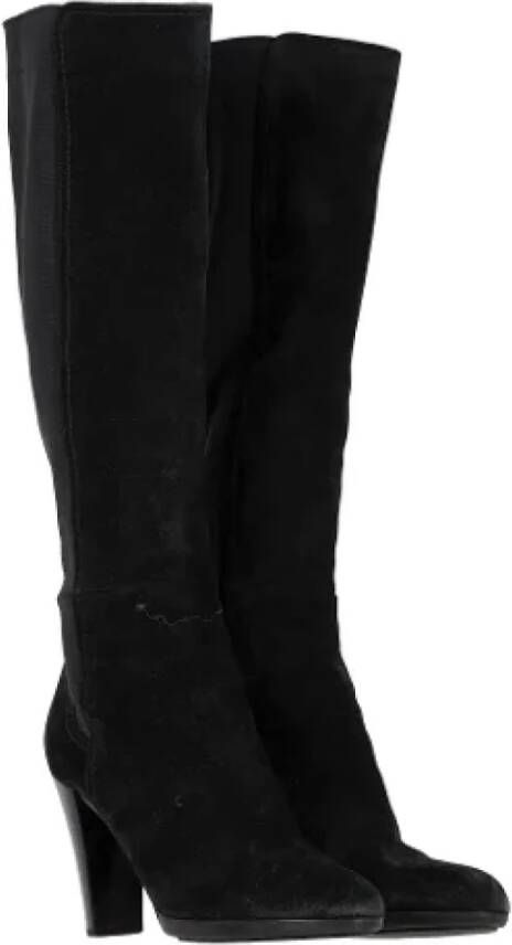 Sergio Rossi Pre-owned Suede boots Black Dames