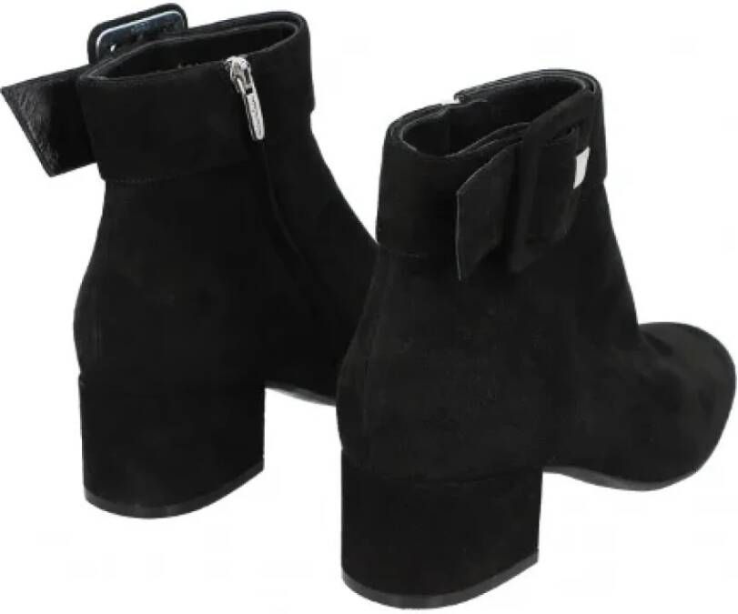 Sergio Rossi Pre-owned Suede boots Black Dames