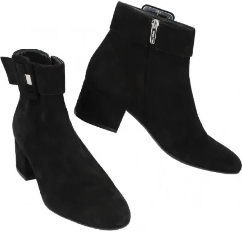 Sergio Rossi Pre-owned Suede boots Black Dames