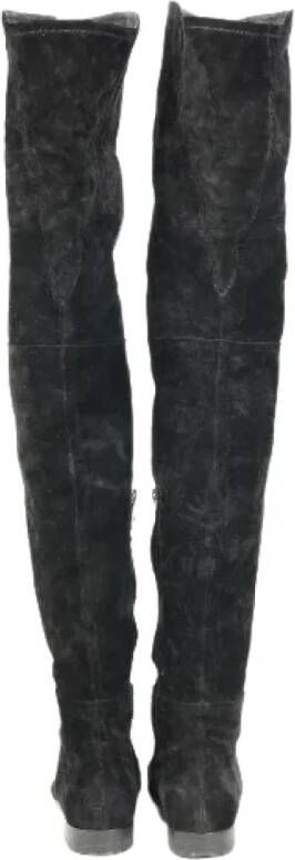 Sergio Rossi Pre-owned Suede boots Black Dames