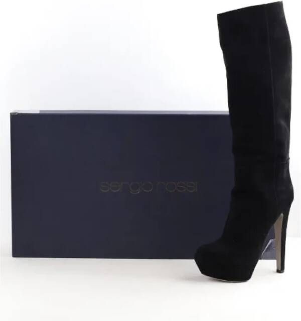 Sergio Rossi Pre-owned Suede boots Black Dames