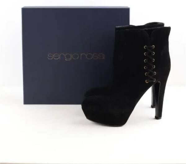 Sergio Rossi Pre-owned Suede boots Black Dames