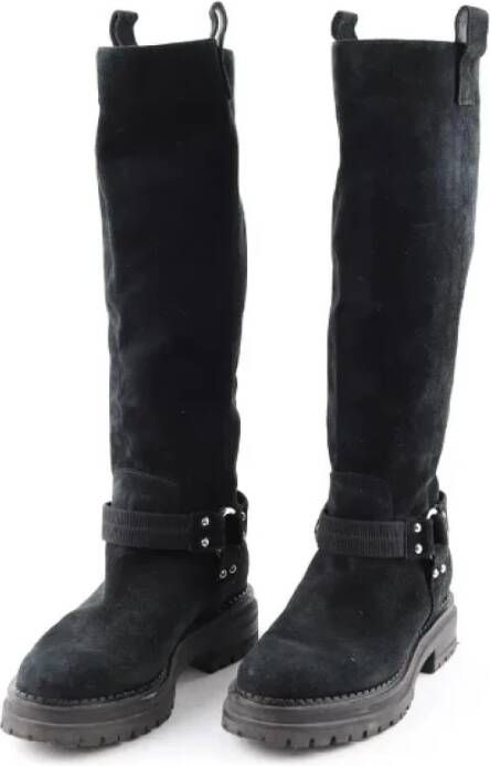 Sergio Rossi Pre-owned Suede boots Black Dames