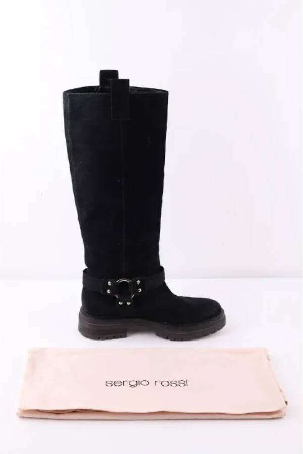 Sergio Rossi Pre-owned Suede boots Black Dames