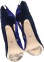 Sergio Rossi Pre-owned Suede boots Blue Dames - Thumbnail 7