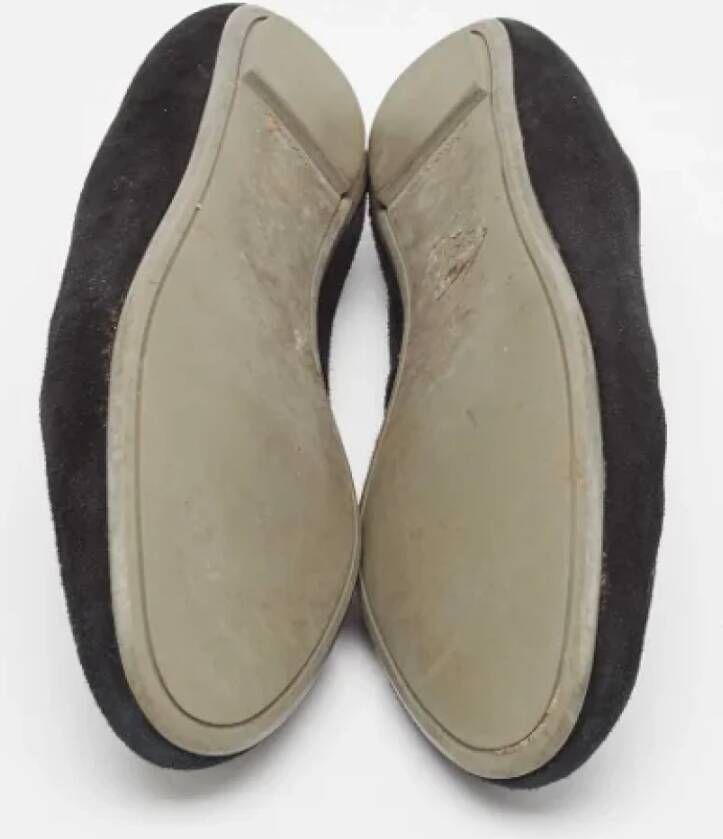 Sergio Rossi Pre-owned Suede flats Black Dames