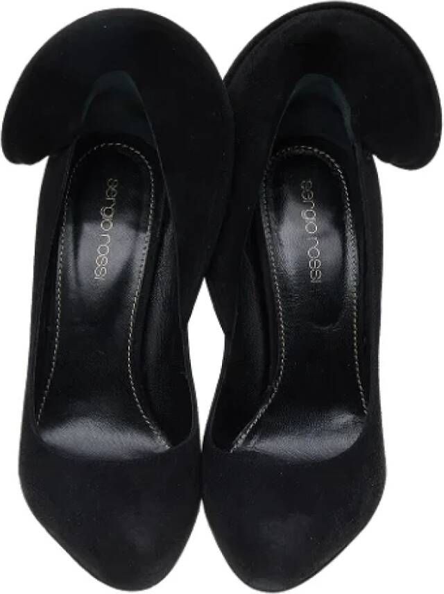 Sergio Rossi Pre-owned Suede heels Black Dames