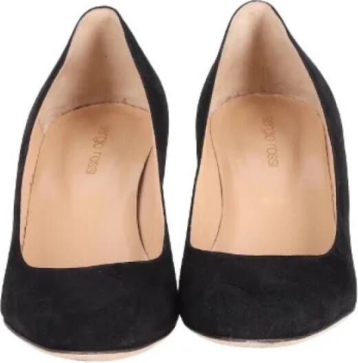 Sergio Rossi Pre-owned Suede heels Black Dames