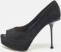 Sergio Rossi Pre-owned Suede heels Black Dames - Thumbnail 2