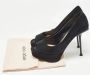 Sergio Rossi Pre-owned Suede heels Black Dames - Thumbnail 9