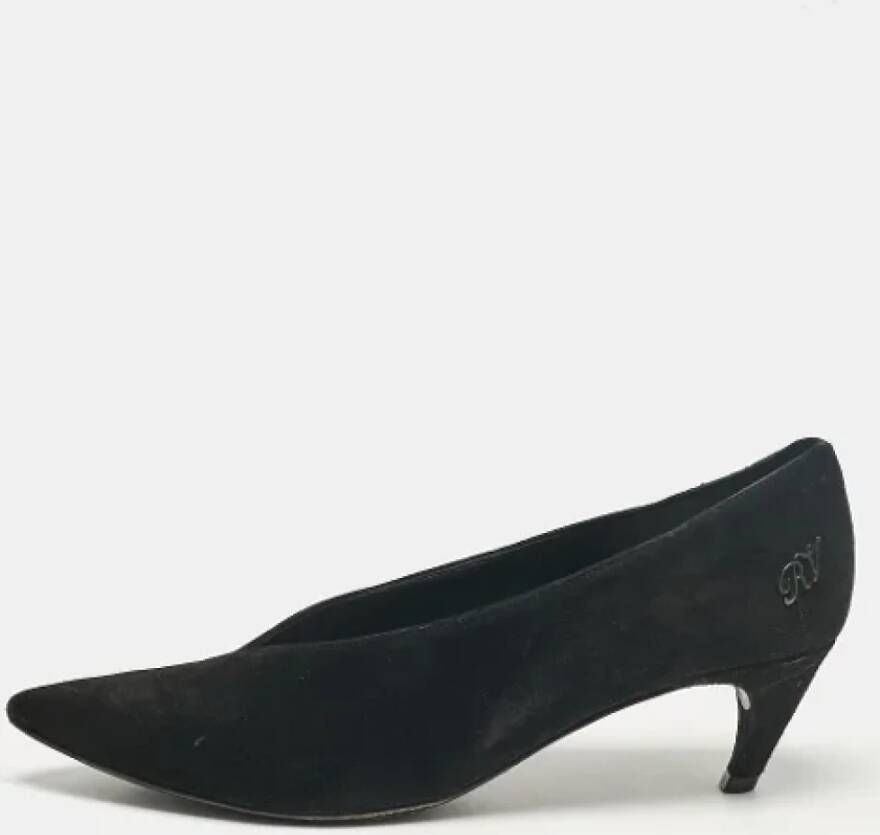 Sergio Rossi Pre-owned Suede heels Black Dames