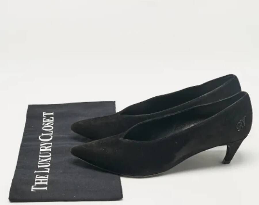 Sergio Rossi Pre-owned Suede heels Black Dames