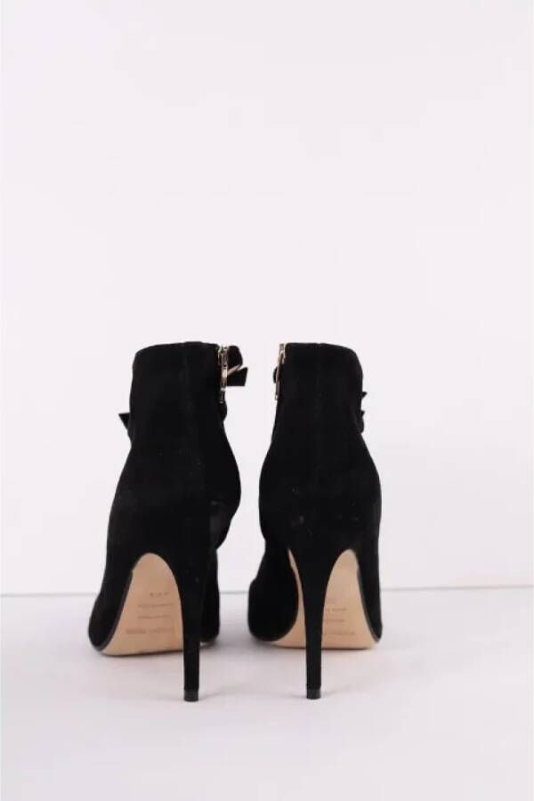 Sergio Rossi Pre-owned Suede heels Black Dames