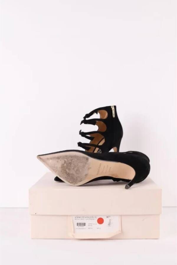 Sergio Rossi Pre-owned Suede heels Black Dames