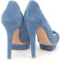 Sergio Rossi Pre-owned Suede heels Blue Dames - Thumbnail 4