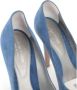 Sergio Rossi Pre-owned Suede heels Blue Dames - Thumbnail 5