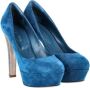 Sergio Rossi Pre-owned Suede heels Blue Dames - Thumbnail 3