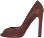 Sergio Rossi Pre-owned Suede heels Brown Dames - Thumbnail 3