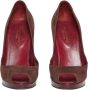 Sergio Rossi Pre-owned Suede heels Brown Dames - Thumbnail 4