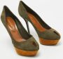 Sergio Rossi Pre-owned Suede heels Green Dames - Thumbnail 4