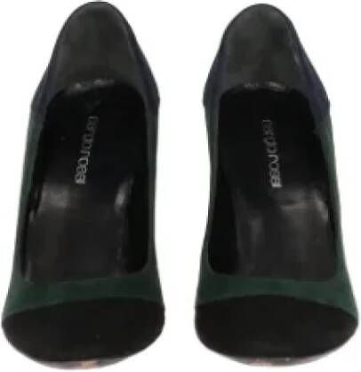 Sergio Rossi Pre-owned Suede heels Green Dames