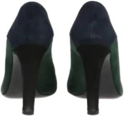 Sergio Rossi Pre-owned Suede heels Green Dames