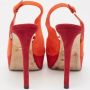 Sergio Rossi Pre-owned Suede heels Orange Dames - Thumbnail 5