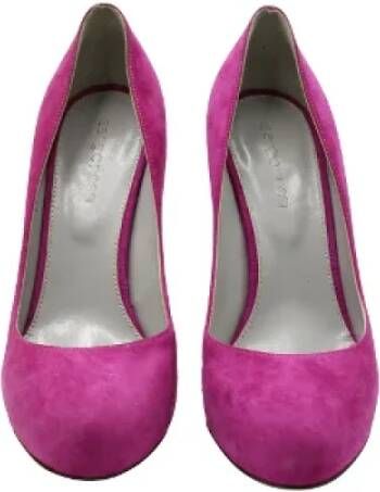 Sergio Rossi Pre-owned Suede heels Pink Dames