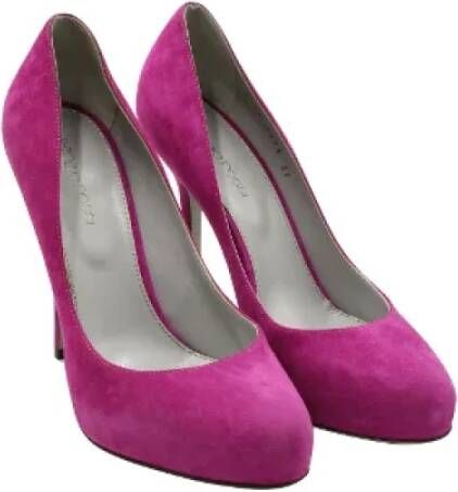 Sergio Rossi Pre-owned Suede heels Pink Dames