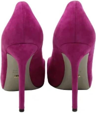 Sergio Rossi Pre-owned Suede heels Pink Dames