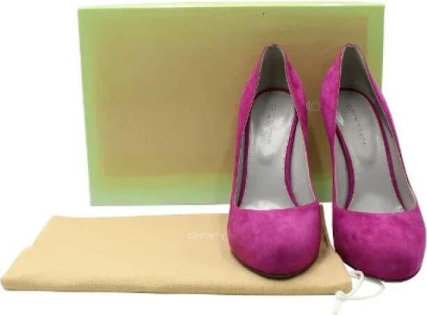 Sergio Rossi Pre-owned Suede heels Pink Dames