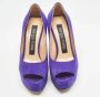 Sergio Rossi Pre-owned Suede heels Purple Dames - Thumbnail 3