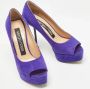 Sergio Rossi Pre-owned Suede heels Purple Dames - Thumbnail 4