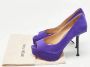 Sergio Rossi Pre-owned Suede heels Purple Dames - Thumbnail 9