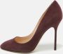 Sergio Rossi Pre-owned Suede heels Purple Dames - Thumbnail 2