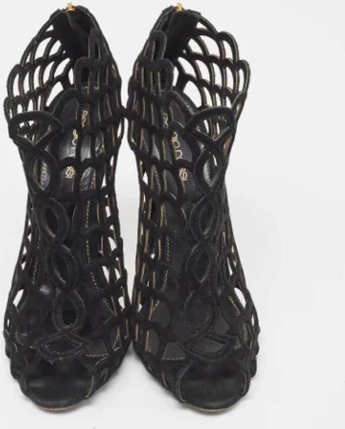 Sergio Rossi Pre-owned Suede sandals Black Dames