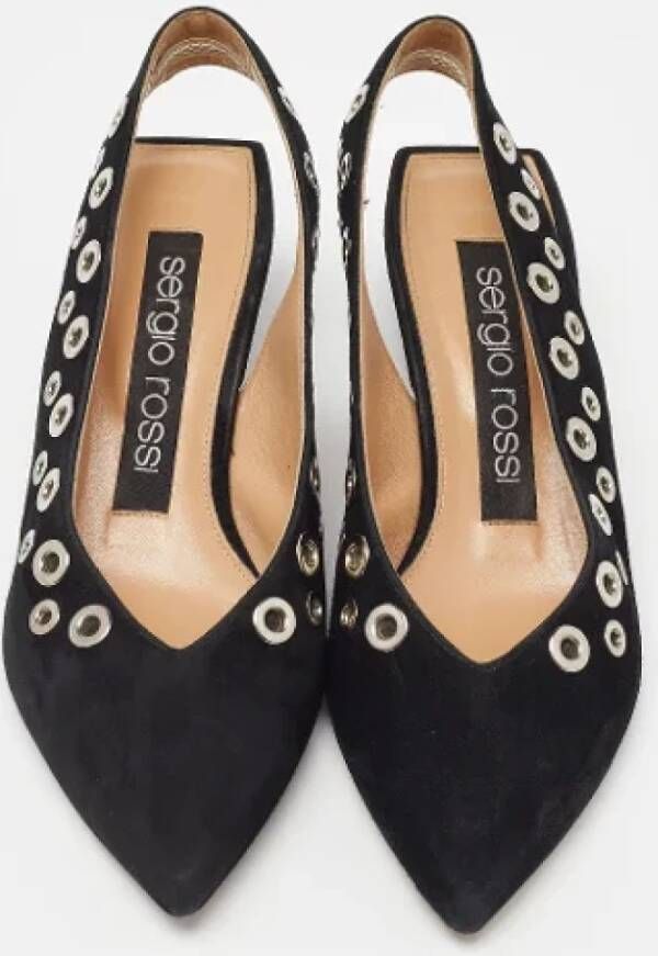 Sergio Rossi Pre-owned Suede sandals Black Dames