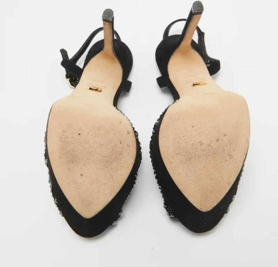 Sergio Rossi Pre-owned Suede sandals Black Dames