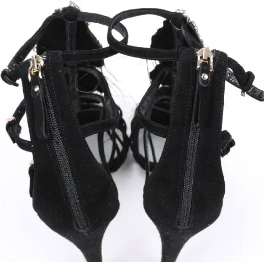 Sergio Rossi Pre-owned Suede sandals Black Dames