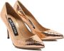 Sergio Rossi Python Effect Leren Pumps Vrouwen Pink Dames - Thumbnail 2